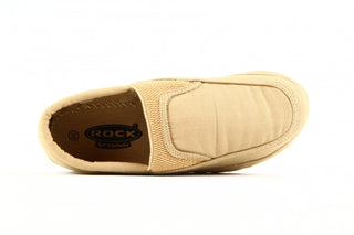 Półbuty Fancy Elastic Beige, Beż, Materiał