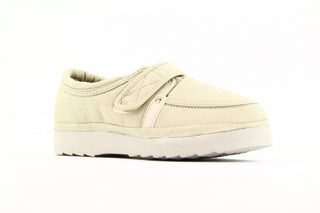 Półbuty Fancy Velcro Ivory, Beż, Materiał
