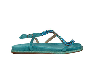 Sandały Laura Vita Maxine 07 Turquoise, Niebieski, Skóra ekologiczna