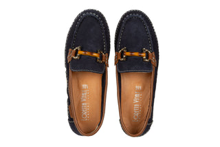 Mokasyny Loretta Vitale M10 Navy 514266, Granatowy, Skóra naturalna