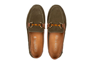 Mokasyny Loretta Vitale M10 Green 514265, Zielony, Skóra naturalna