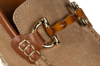 Mokasyny Loretta Vitale M10 Vison 514267, Beżowy, Skóra naturalna