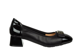 Półbuty Loretta Vitale W5308 Black, Czarny, Skóra naturalna