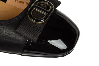 Półbuty Loretta Vitale W5308 Black, Czarny, Skóra naturalna