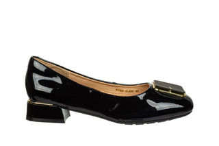 Półbuty Loretta Vitale W5303 Black, Czarny, Skóra naturalna