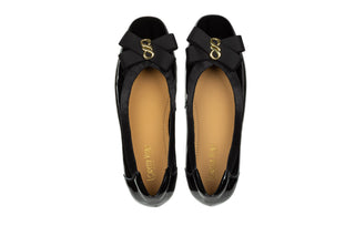 Półbuty Loretta Vitale W5314 Black, Czarny, Skóra lakierowana