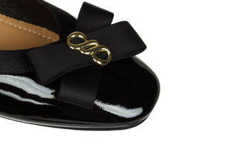 Półbuty Loretta Vitale W5314 Black, Czarny, Skóra lakierowana