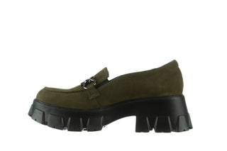Półbuty Bayla-196 20EF126-06 D87 196022, Zielony, Skóra naturalna