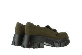 Półbuty Bayla-196 20EF126-06 D87 196022, Zielony, Skóra naturalna