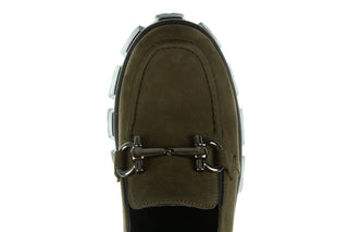 Półbuty Bayla-196 20EF126-06 D87 196022, Zielony, Skóra naturalna