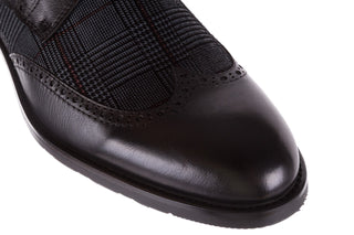 Półbuty Brooman A2001-14-75-1-R Black, Czarny, Skóra naturalna