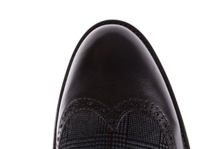 Półbuty Brooman A2001-14-75-1-R Black, Czarny, Skóra naturalna