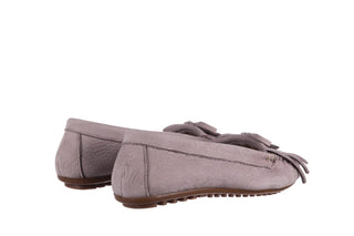 Mokasyny Bayla-161 093 388 6005 Srebrny Szary 161043, Skóra naturalna