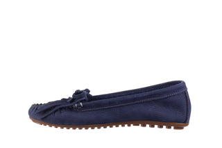 Mokasyny Bayla-161 093 388 6005 Granatowy 161042, Skóra naturalna