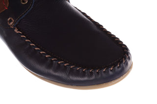 Półbuty Bayla-081 872 Granat, Skóra naturalna