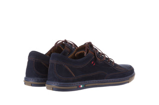 Półbuty Bayla-081 766 Juma Blue AX 23 081109, Granatowy, Skóra naturalna