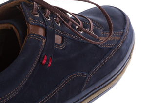 Półbuty Bayla-081 766 Juma Blue AX 23 081109, Granatowy, Skóra naturalna