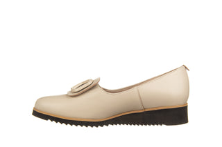 Półbuty Bayla-159 4259 001-P Beż Lico 159036, Skóra naturalna