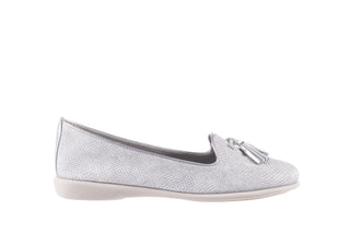 Mokasyny The Flexx MISS TAKE White-Silver, Biały/Srebrny, Skóra naturalna