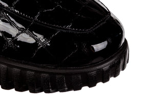 Mokasyny Wonders A-4402 Garda Negro 138039, Czarny, Skóra lakierowana