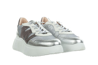 Sneakersy Wonders A-3622 Plata 138016, Szary, Skóra naturalna