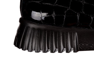 Mokasyny Wonders A-4402 Garda Negro 138039, Czarny, Skóra lakierowana