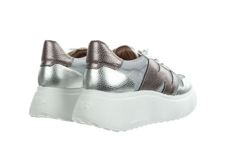 Sneakersy Wonders A-3622 Plata 138016, Szary, Skóra naturalna