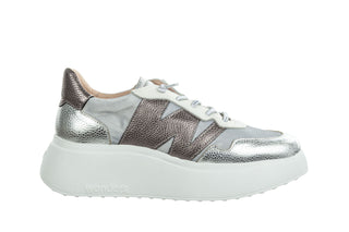 Sneakersy Wonders A-3622 Plata 138016, Szary, Skóra naturalna