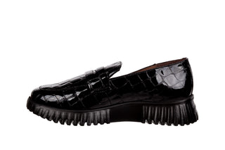 Mokasyny Wonders A-4402 Garda Negro 138039, Czarny, Skóra lakierowana