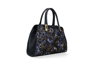 Torebka Laura Vita Sac Aramis 11 Bleu, Granatowy Skóra ekologiczna