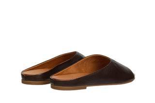 Klapki Bayla-161 066 2173 406 Brown 161783, Brązowy, Skóra naturalna