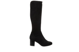 Kozaki Caprice 9-25503-45 Black Stretch 218007, Czarny, Tkanina