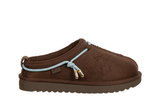 Klapki ocieplane D Franklin Nordic Lite Clog Choco 206024, Brązowy, Materiał