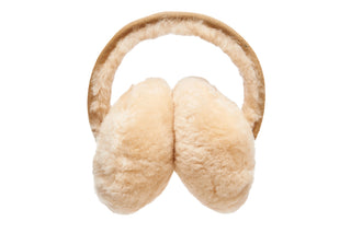 Emu Angahook Teddy Earmuffs Chestnut, Brązowy, Skóra naturalna