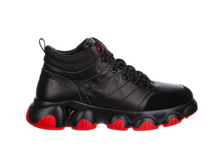 Sneakersy John Doubare 18807 Black 104274, Czarny, Skóra naturalna