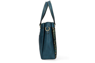 Torebka Laura Vita Sac Aurea 06 Bleu, Niebieski, Skóra ekologiczna