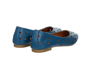 Baleriny Bayla-161 037 135 Wishes 161761, Niebieski, Skóra naturalna