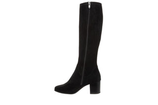 Kozaki Caprice 9-25503-45 Black Stretch 218007, Czarny, Tkanina
