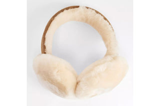 Emu Angahook Teddy Earmuffs Chestnut, Brązowy, Skóra naturalna
