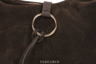 Torebka Toscanio G178 C Brąz D23, Skóra naturalna