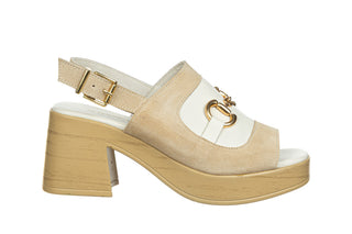 Sandały Bayla-161 138 26700 Beige Suede Beige 161784, Beżowy, Skóra naturalna