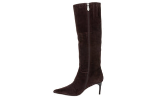 Kozaki DA Premium Collection CR62-3415 Chocolate 216021, Brązowy, Skóra naturalna