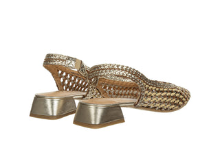 Sandały Gioseppo Hounslow Platinum 602218, Złoty, Skóra naturalna