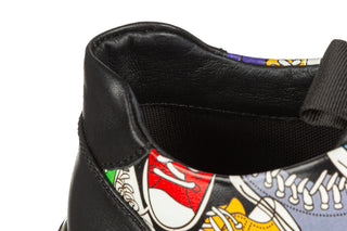 Półbuty John Doubare 8501 Black 104265, Czarny, Skóra naturalna