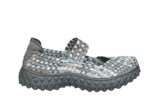 Półbuty Rock Over Platinum Cloud 032139, Szary, Tkanina