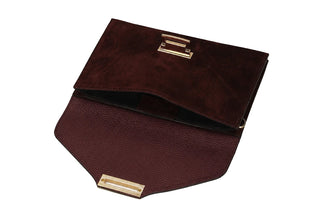 Torebka Toscanio G194 W58 Bordo, Skóra naturalna