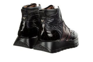 Sneakersy Wonders A-2493 Wild I Negro Nylon Nek Negro 138037, Skóra naturalna