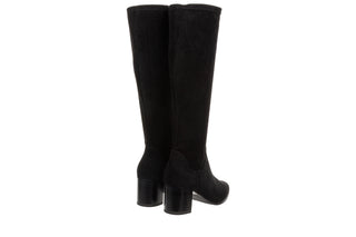 Kozaki Caprice 9-25503-45 Black Stretch 218007, Czarny, Tkanina