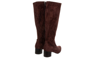 Kozaki Caprice 9-25507-47 Dark Brown Str 218005, Brązowy, Materiał