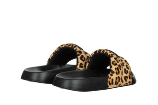 Klapki D Franklin Venice Slides Leo Pony 206015, Beżowy, Skóra naturalna